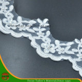 Embroidery Lace on Organza with Beads & Sequins (HD-042)
