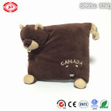Beaver Brown Cute Plush Soft Stuffed Custom Square Pillow