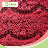 Garment Accessories Embroidered Bright Red Sequin Eyelash Lace Fabric