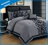 6 Piece Gray Totem Polyester Comforter Bedding Set