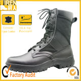 Genuine Cow Leather & Polyester Fabric Breathable Military Boot Military Jungle Boot