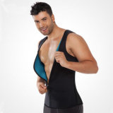 Neoprene Men's Sweat Top Slimming Workout Sauna Vest with Front Zip