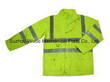 Upa022 Polyester Oxford PVC/PU Non-Breathable/PU Breathable Coat Reflective Cloth Parka Raincoat Worksuit