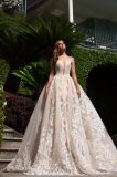 High Quality Sequin Lace Ball Bridal Gown Evening Prom Dress