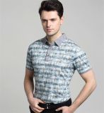 New Arrival Men's Turndown Collar Business T Shirt