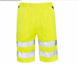 Top Quality Hi Vis Safety Work Men Short Reflective Pants Cotton