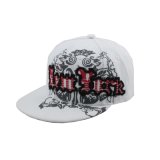 White Acrylic Snapback Hat with Logo Customzied