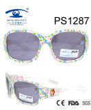Custom Made Flower Cute Cartoon Patten Kid Plastic Sunglasses (PS1287)