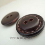 Brown Color Sewing Button with 2 Holes (Af019)
