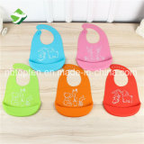 BPA Free Waterproof Silicone Baby Bib with Catcher