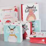 Cosmetic 25kg Black Kraft Paper Bag /Cartoon Christmas Door Gift Paper Bag for Kids