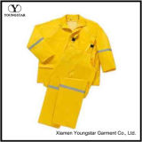 High Visibility Two Piece Yellow Rain Suit