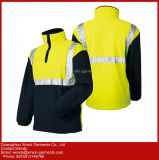 Men's Blue Outdoor Fleece Jacket Reflective Safety Jacket Protective Apparel (W433)