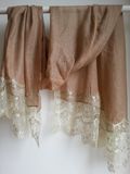 Cashmere Diamond Shawl Lace Trimed