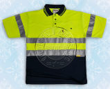 Men's Safety Polo Shirt with Reflective Tape