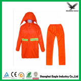 High Visibility Reflective Safety PVC Raincoat