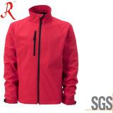 Windproof and Breathable Softshell Jacket with High Quality (QF-4117)