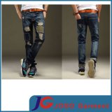 2015 Ss Printing Ripped & Knee Patch Men Fashion Trousers (JC3330)