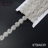 Wholesale High Quality Handmade Crystal Beaded Rhinestone Trim for Wedding Dress Decoration