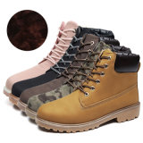 Martin Boots Female Lovers Plus Cotton Big Head Shoes Men Thickening Warm Army Boots Unisex Men and Women Boots