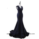 V Neck Backless Floor Length Party Pageant Prom Gowns