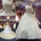 Dubai Bling Custom Made Muslim Real Beaded Ball Bridal Wedding Dress