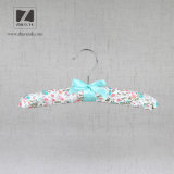 Ex-Factory Price Printing Cotton Satin Padded Clothing Hanger for Kids