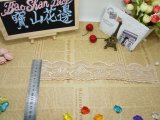 Swiss Lace Factory Stock Wholesale 11.5cm Width Embroidery Embroidery Trimming Mesh Lace for Garments Accessory and Home Textiles