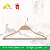 Wooden Laminated Hangers with Non Slip Bar for Women