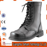 Military Army Use Leather Boots with Iron Toe in Black