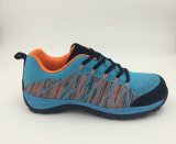New Designed New Materials Flyknit Fabric Safety Working Shoes (16063)