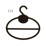 Hot Sale Custom Logo Printed Plastic Black Scarf Hanger