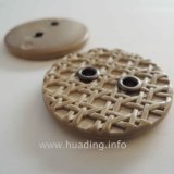 Two Holes Sewing Button with Netlike Pattern (Af023)