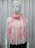 Lady Fashion Cactus Printed Cotton Voile Scarf (YKY1077)