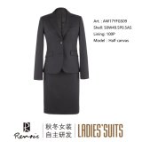 OEM 2 Piece Notch Lapel Half Canvas Women's Business Suit