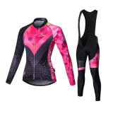 Women Sublimated Sleeves Cycling Jersey and Bib