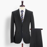 Two Button Strip Office Uniform Design Custom Suits for Men