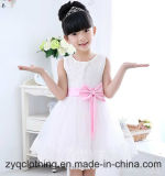 Wedding Dress, Little Girl's Dress, Princess Dress with Bow-Knot