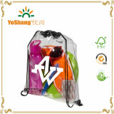 Made of Clear PVC Used Sport Drawstring Transparent PVC Backpack