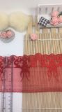 Stock Wholesale 11cm Width Embroidery Nylon Mesh Lace Polyester Embroidery Trimming Net Lace for Garments Accessory & Home Textiles & Curtains Decoration