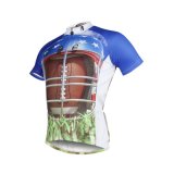 American Football Patterned Men's Short Sleeves Breathable Cycling Jersey
