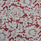 White Dyeing Lace Fabric Cotton Fabric Dress Fabric