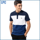 New Design Striped Turtleneck Comfortable Cotton Short Sleeve Men Polo Shirt