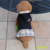 Burberry Style Pet Dress Dog Skirt
