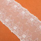 Fashion Allover Floral Polyester Water Soluble Designer Lace in White