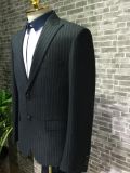 Bespoke Black 100% Wool Men Suit