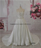 Strapless 2016 Satin Fabric Charming Wedding Dress