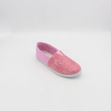 Pink Sweet Embroidery Children Casual Flat Canvas Shoes