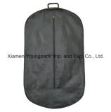 Oval Shape Non-Woven Suit Garment Cover Bag with Plastic Handle