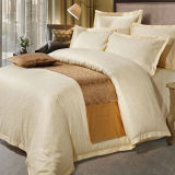 Shiny Cotton Satin Jacquard Luxury Hotel Bedding Set (DPFB80106)